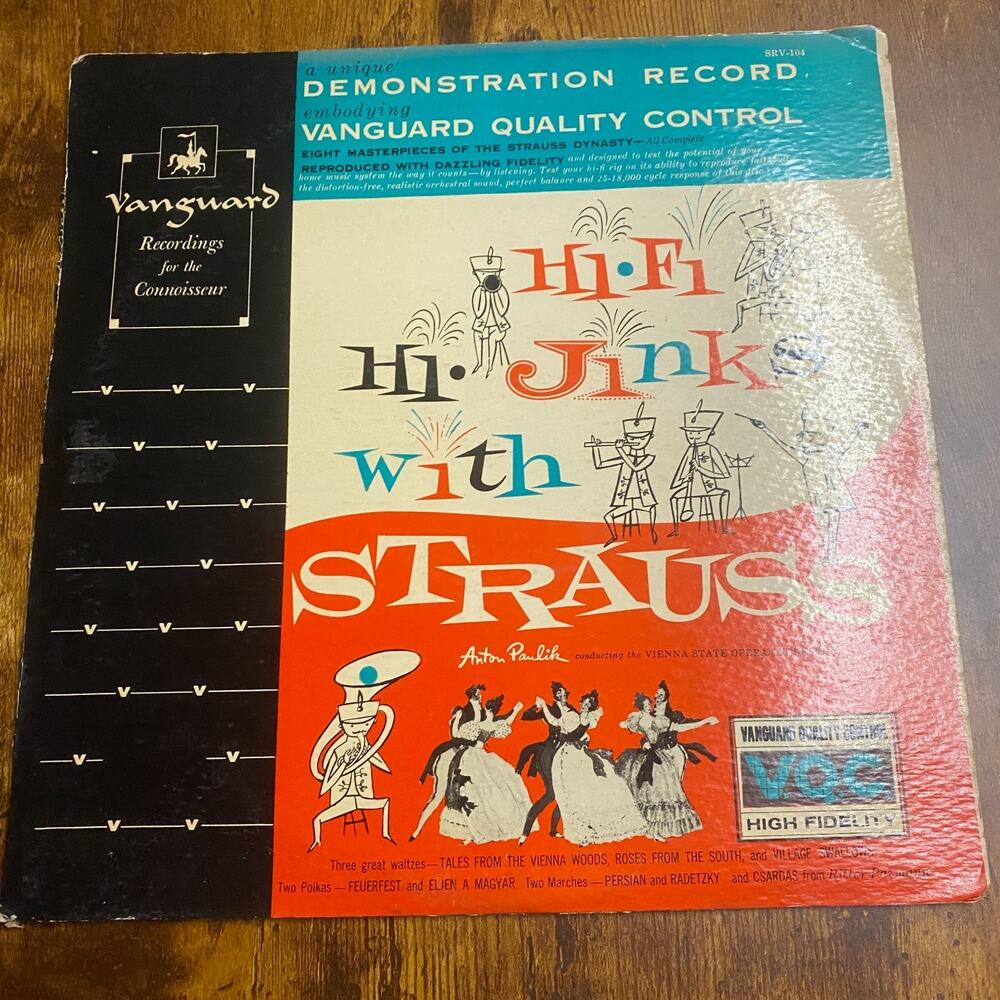 HI-FI HI JINKS WITH STRAUSS VANGUARD DEMONSTRATION RECORD PAULIK VINYL LP 217-9